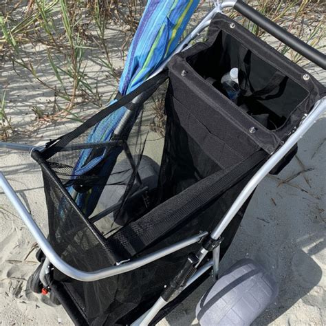 Folding Beach Cart Xl Rust Free Frame Large Balloon Wheels Compact
