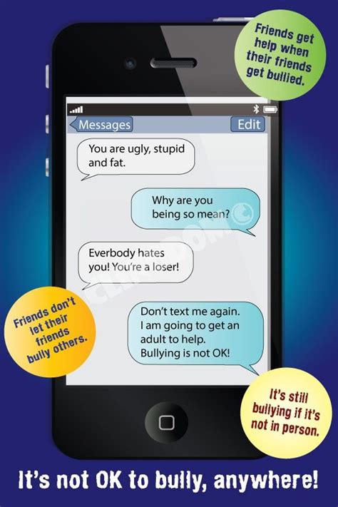 Help Stop Bullying Phone Text Message Stop Bullying Bullying
