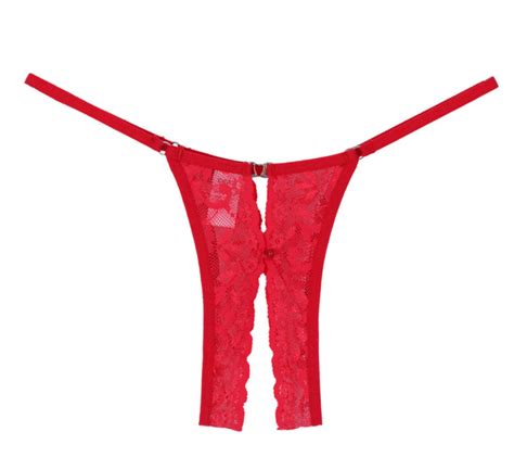 Open Crotch Panties Red Lingerie Sexy Panties Open Crotch Lingerie Crotchless Lingerie