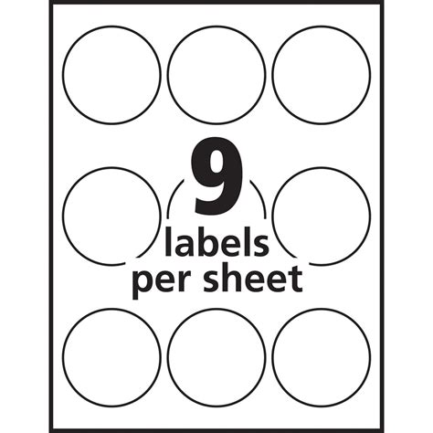 Avery® Circle Labels Sure Feed Technology