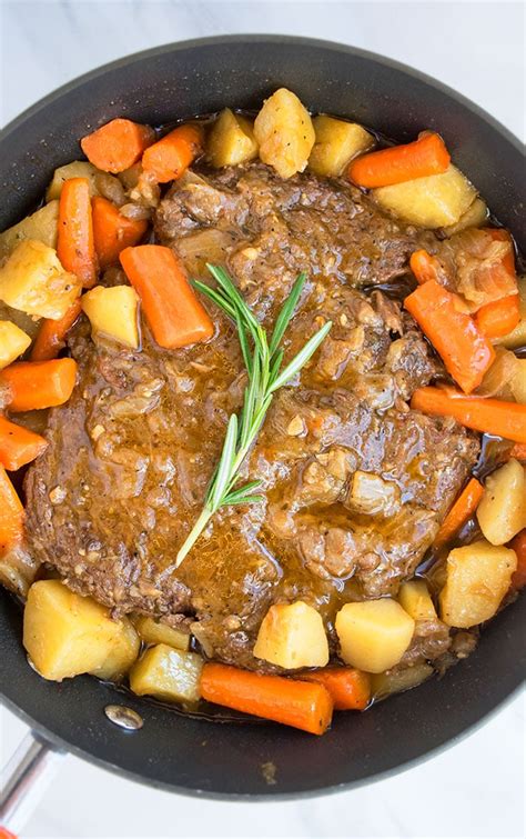 Easy Pot Roast Recipe Stovetop And Oven One Pot Recipes