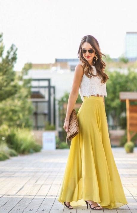 Fiesta Falda Larga Con Crop Top Elegante Paperblog