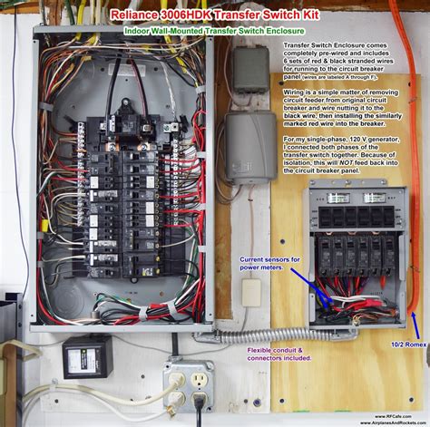 Transfer switch with built in flanged inlet connector. Reliance Controls 3006HDK Transfer Switch Kit Installation ...