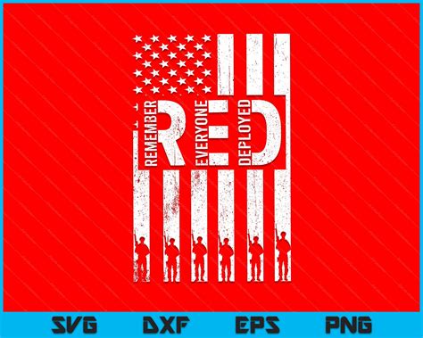 Remember Everyone Deployed Military American Flag Svg Png Files