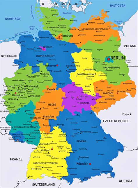Cities Map Of Germany