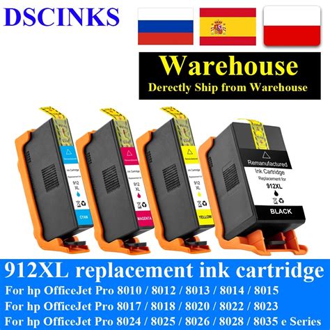 For Hp 912xl 912 Cartridge For Hp Officejet 8010 8012 8013 8014 8015