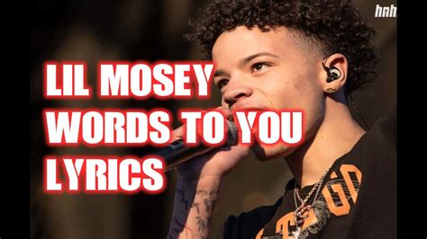 Lil Mosey Words To You Lyrics Leaked Youtube