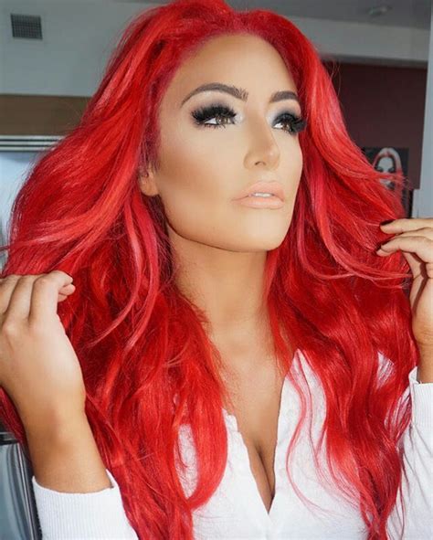 Pin By Berrie Manilow On Rock And Roll Red Eva Marie Long Hair