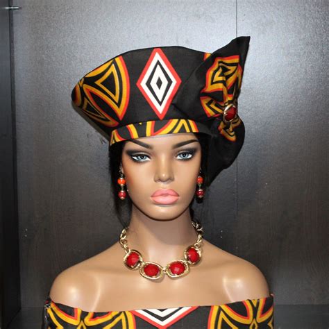 Atoghu Hat Zulu Hat African Hat Made From Cameroon Atoghu Etsy