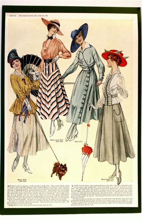 Daily Limit Exceeded 1910s Fashion Fashion Plates Fashion Through