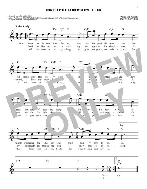 Maybe you would like to learn more about one of these? How Deep The Father's Love For Us Sheet Music | Stuart ...