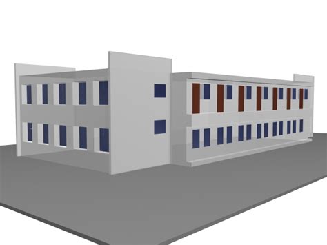 Проект 3д модель школы