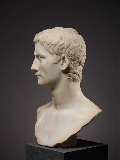 Marble Portrait Bust Of The Emperor Gaius Known As Caligula Roman Early Imperial Julio
