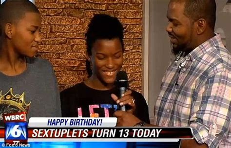 A list of 25 people. Harris family sextuplets from Alabama celebrate a ...