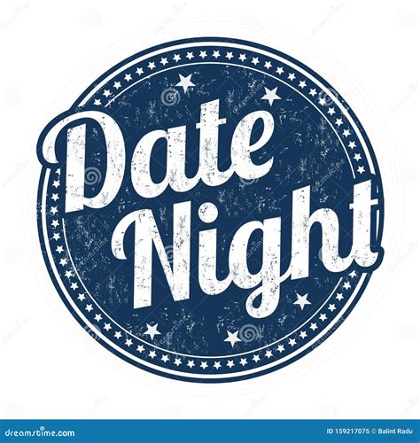 Date Night Sign Or Stamp Stock Vector Illustration Of Birth 159217075