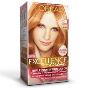 Read and follow the insert. Excellence® Creme 9RB Light Reddish Blonde - Hair Color ...