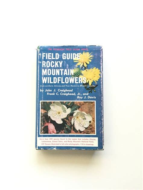 Vintage Peterson Field Guide Field Guide To Rocky Mountain Etsy