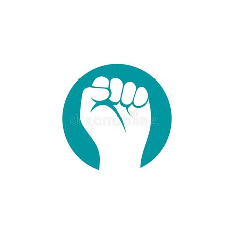 Fist Hand Power Logo Design Stock Vector Illustration Of Fist