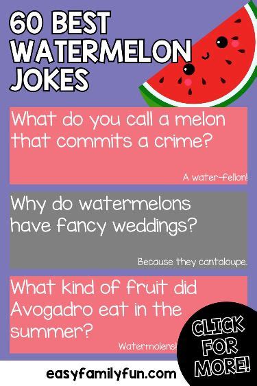 60 Watermelon Jokes For Kids Watermelon Jokes Jokes For Kids Jokes