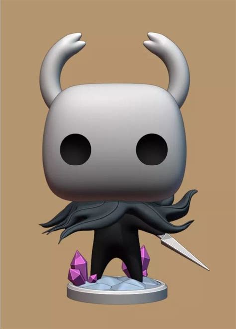 Hollow Knight Pop Figure Hand Painted Unofficial Miniature Etsy