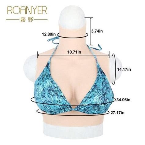 Roanyer Crossdress Artificial Silicone Breast Form Fake Boobs Dcup