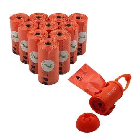 Dog Poop Bags 180 Counts 10 Rolls Large Unscented Doggie Waste Bags