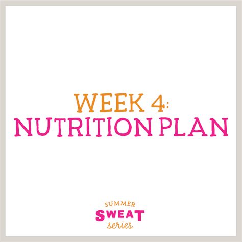 Summer Sweat Series Week 4 Nutrition Plan Fit Foodie Finds