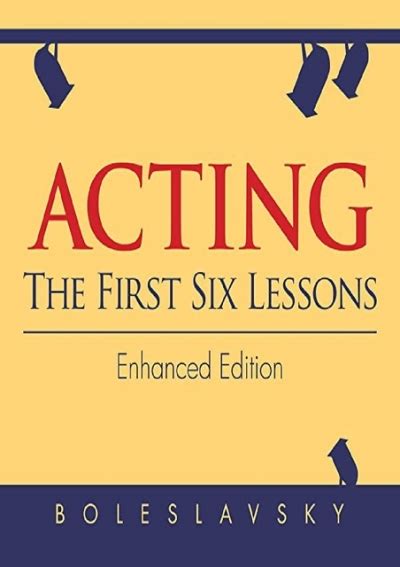 Pdf Acting The First Six Lessons Free