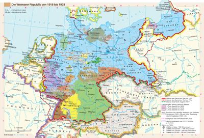 The map above shows where national socialist german workers party (nazi) party support was the highest in the election of march 3rd, 1933. Die Weimarer Republik von 1918 bis 1933 | Günstig bei geosmile.de