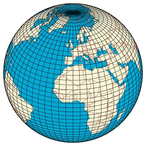 A Graticule On The Earth As A Sphere Or An Ellipsoid The Lines From
