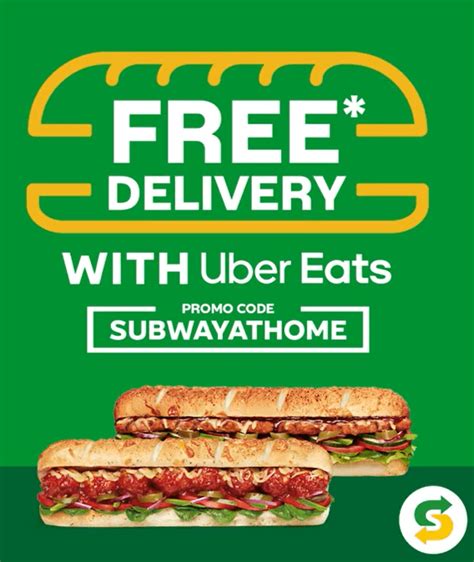 Deal Subway Free Delivery With Uber Eats Frugal Feeds