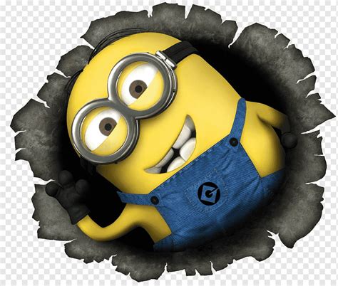 Minion Peeking Out From Hole Minions Wall Decal Poster Minions Heroes Sticker Desktop