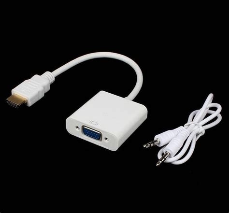 P Hdmi To Vga Converter Adapter With Audio Usb Cable 44772 Hot Sex