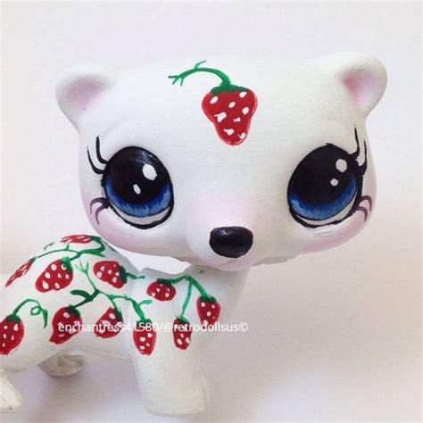 Littlest Pet Shop Ferret Toy Custom Ooak Lps ~sugarberry~ G1 Mlp