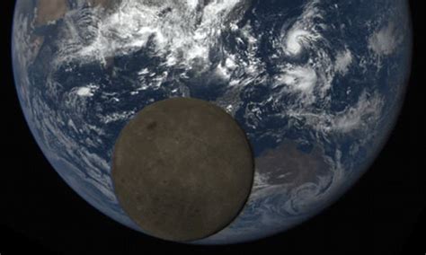 Nasa Reveals Stunning Images As Satellites Captures Moon Moving Across