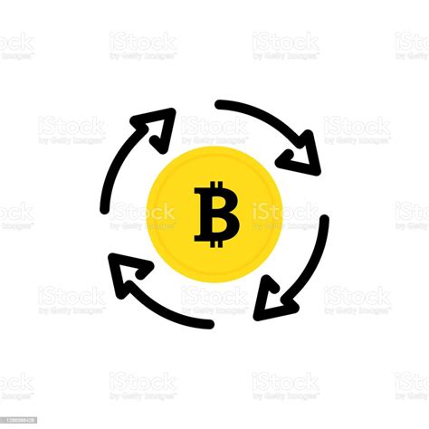 Icône De Vecteur De Bitcoin Icône De Pièce De Monnaie Symbole Dargent
