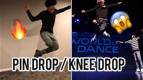 How To Do Pin Drop Knee Drop Dance Knee Drop Like Ayo And Teo