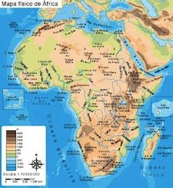 Mapa físico del continente africano. Africa-Mapa-Fisico | Netmaps® Mexico. Mapas de México