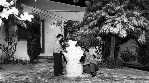 Los Angeles Snowfall Of 1949 Rare Historical Photos Show La Blanketed