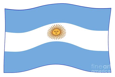 Argentina Flag Waving Digital Art By Bigalbaloo Stock Pixels