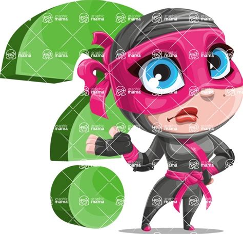 Cute Ninja Girl Cartoon Vector Character Aka Hiroka Question