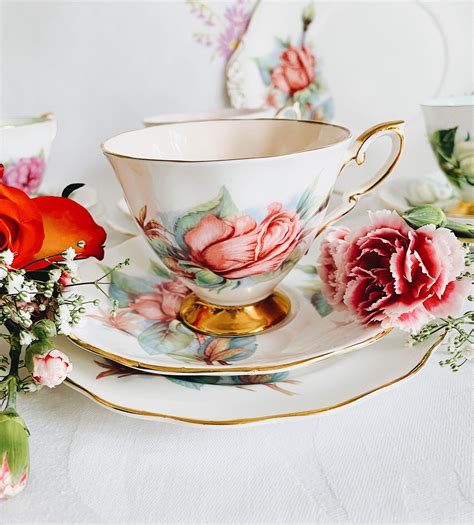 Tea Cups And Sets Vintage Royal Standard Rendezvous Trio One Of The Series Of Six Authentic World