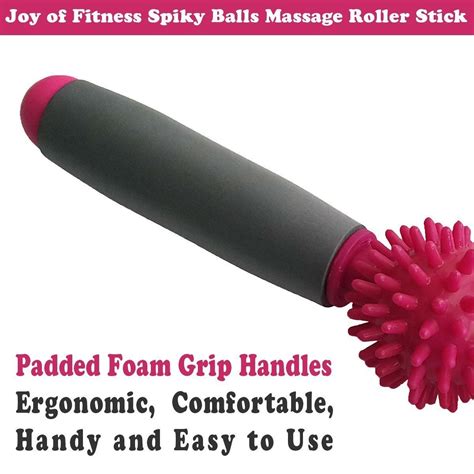Joy Of Fitness Spiky Balls Massage Roller Stick Muscle