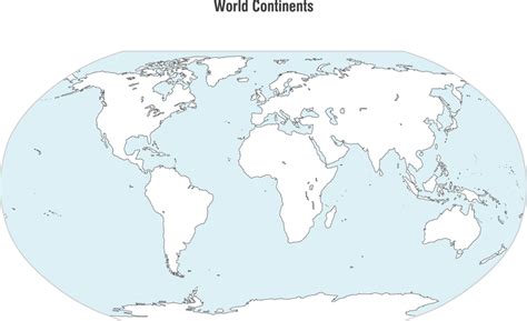 Vector De Mapa De Continentes Del Mundo Descargar Vector