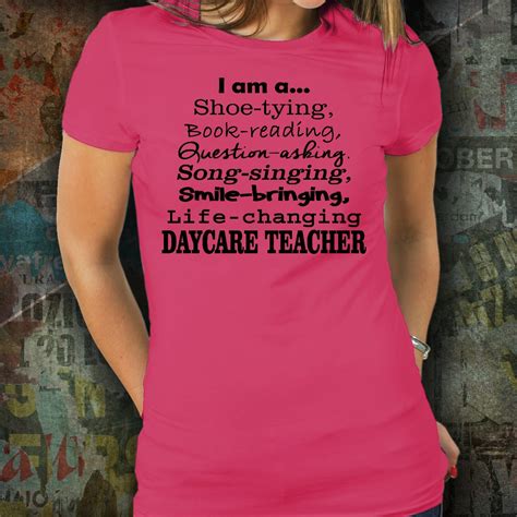 Funny Teacher T Shirt Daycare Teacher T Shirt Unisex Teacher T Shirt