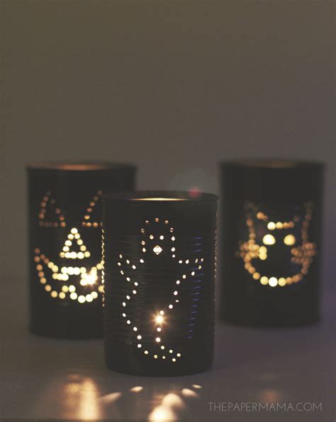 Spooky Tin Can Lantern Diy