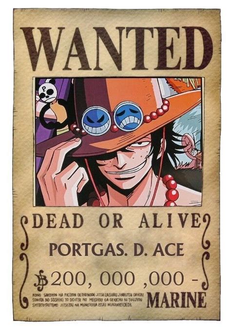 Poster One Piece Rufy Zoro Taglia Wanted Grande Ace 10 Ebay