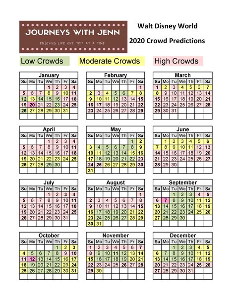 Wdw Crowd Calendar By Week 2021 Calendar Jul 2021