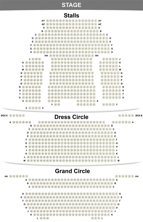 Seating Plan Of The Aldwych Theatre