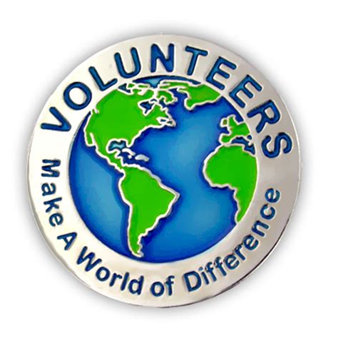 Volunteers Make A World Of Difference Pin Pinmart
